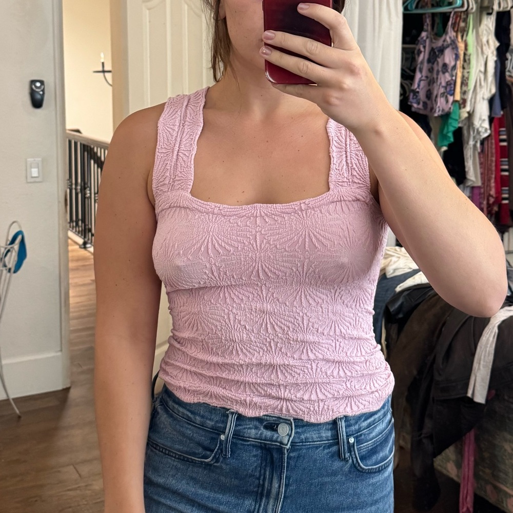 Free people love letter cami in pink M/L